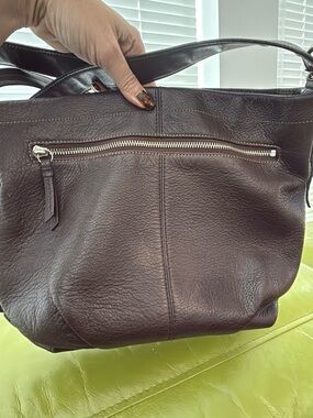 Coach Chocolate Brown Leather Shoulder Bag